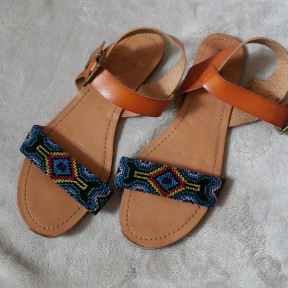 Mossimo Supply Co. Shoes - MOSSIMO Embroidered Buckle Strap Sandal 9